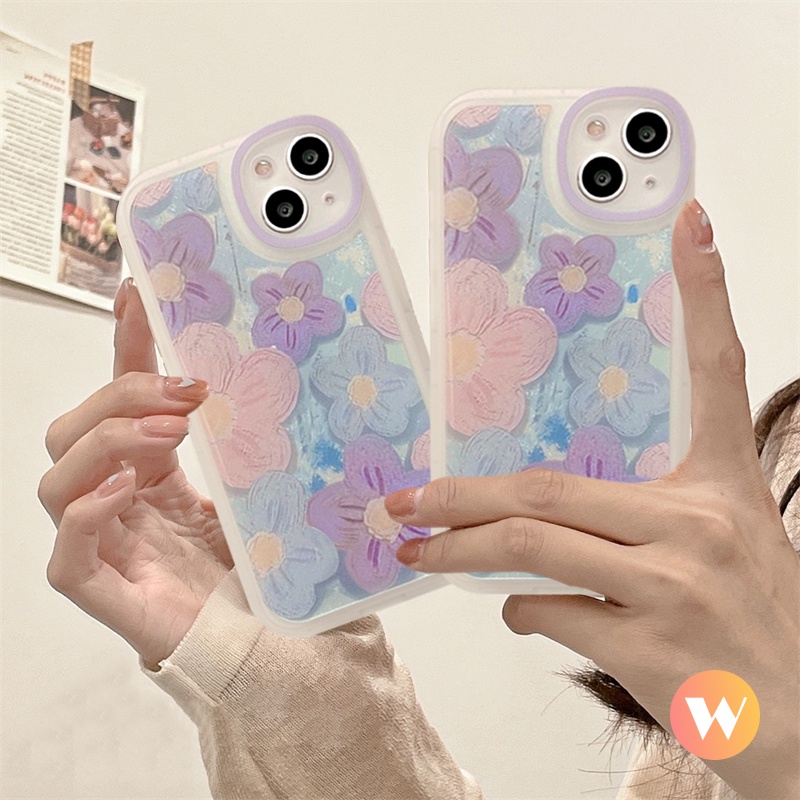 Soft Case Pelindung Desain Bunga Gaya Retro Untuk Vivo Y11 Y21 Y20s G Y51 Y33S Y51A Y33T Y50 Y30i Y20i Y30 Y21T Y1S Y91C Y20 Y17 Y21 Y15 Y21I Y21 Y21 Y21S Y21A Y12 Y15s Y01S Y21