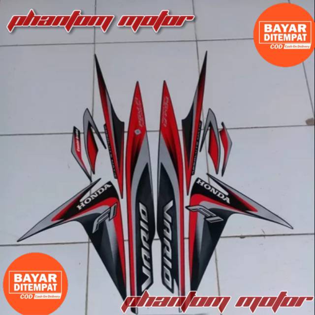 Striping vario 110 led 2014 hitam