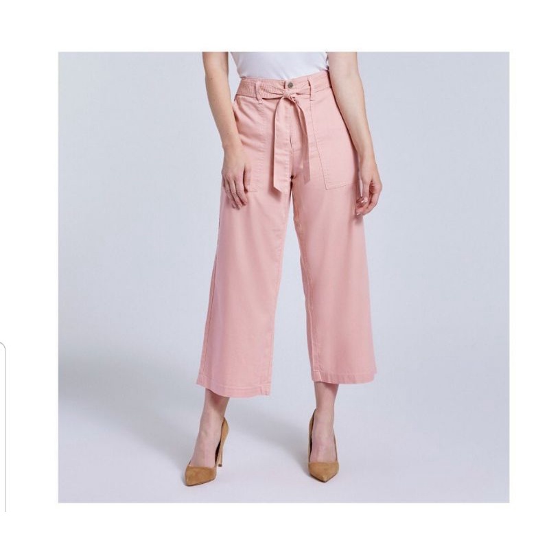 1jt++ SEVEN7 WOMEN BELTED CULLOTE LYOCELL - KULOT WANITA  JEANS LYOCELL-1