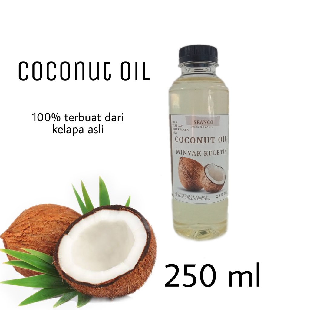 Minyak kelapa asli 250 ml | keletik | kelentik | kletik | coconut oil | seanco