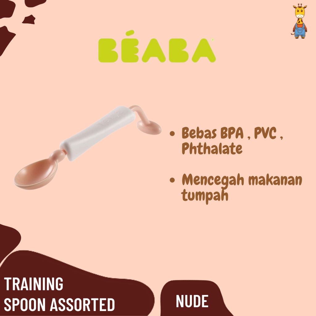 Beaba Training Spoon 360 Assorted - Sendok Makan Bayi