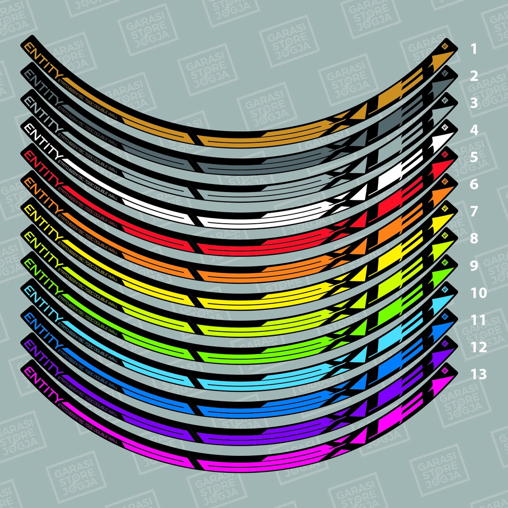 Decal Stiker Rims Entity XL3