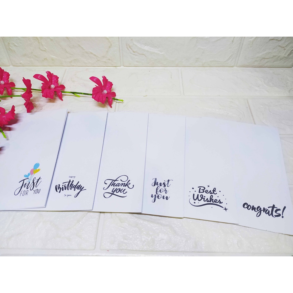 Kartu Buket Handmade - Greeting Card aesthetic Cantik Elegant