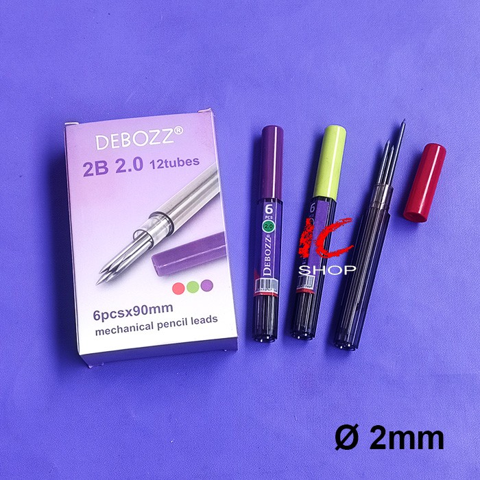 

Isi Pensil Mekanik 2 mm x 90 mm 2B DEBOZZ