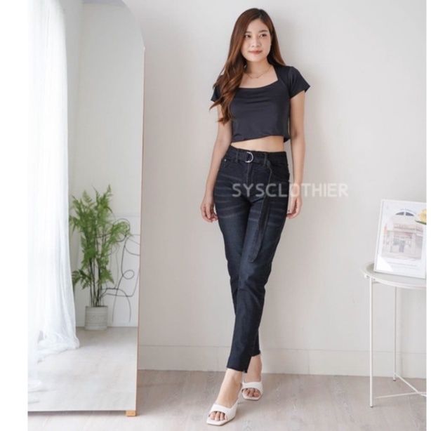 CELANA JEANS WANITA OSSE BAGGY JEANS -SYSCLOTHIER