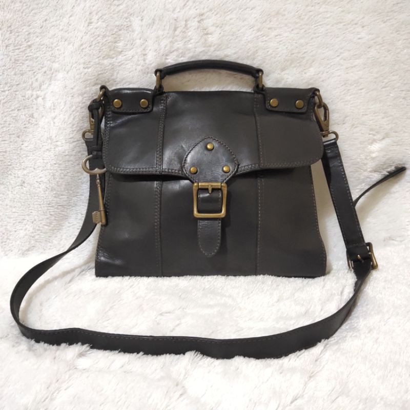 Fossil Bag VRV Revival Black Preloved Pl