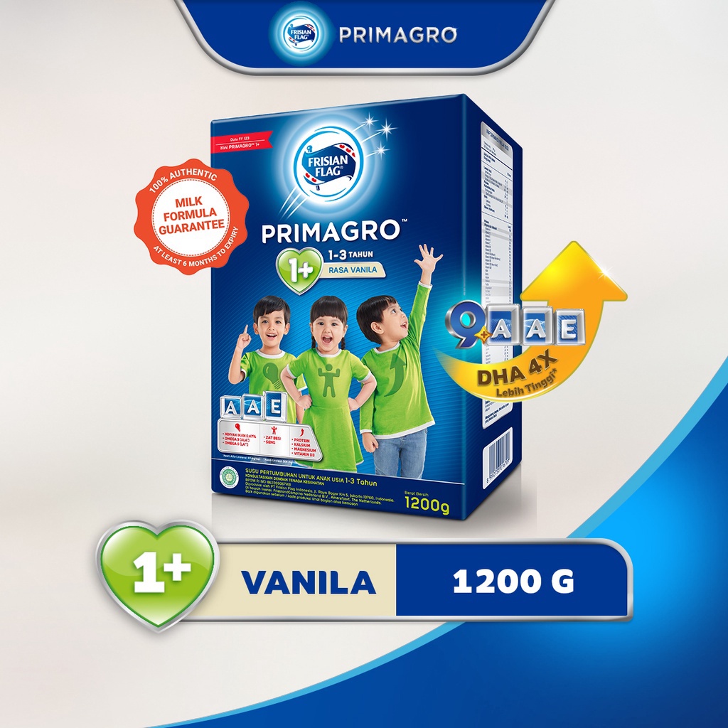 Frisian Flag Primagro 1+ Vanila - 1200 gr