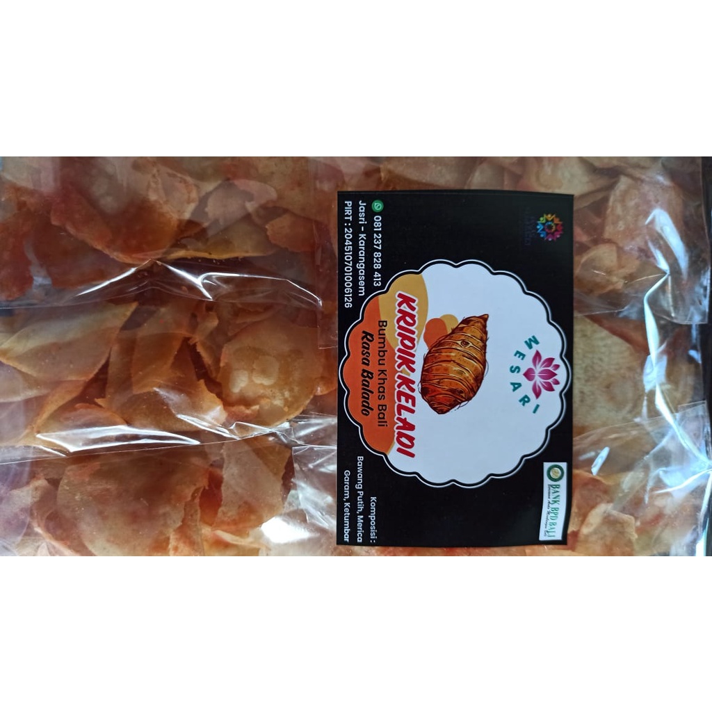 

Kripik Keladi renyah gurih kriyuk