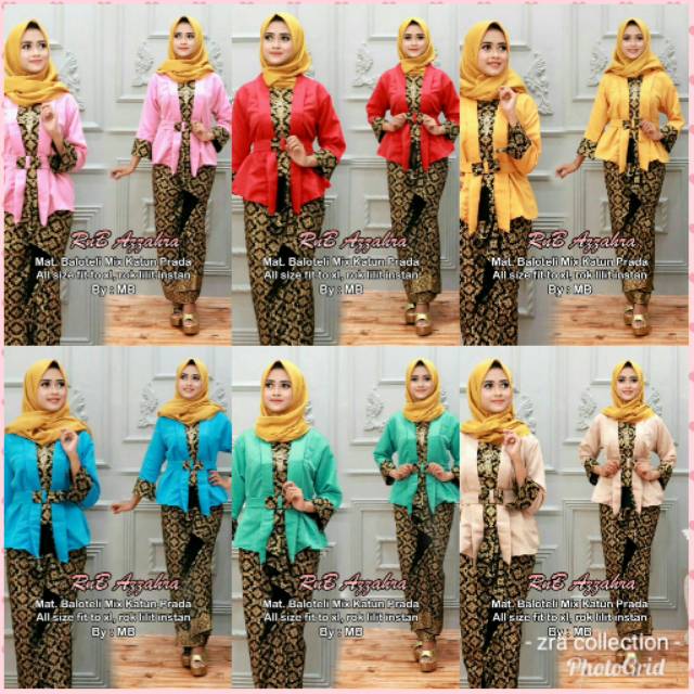 RnB azzahra all size fit to XL matt katun prada mix balotelli rok lilit instan batik Pekalongan