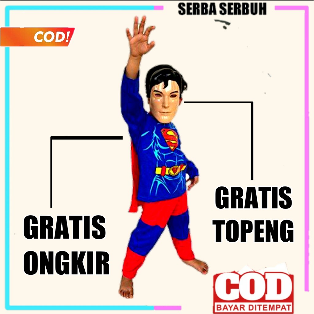 baju superman anak baju anak superman baju supermen anak baju superman anak sayap baju anak laki 253