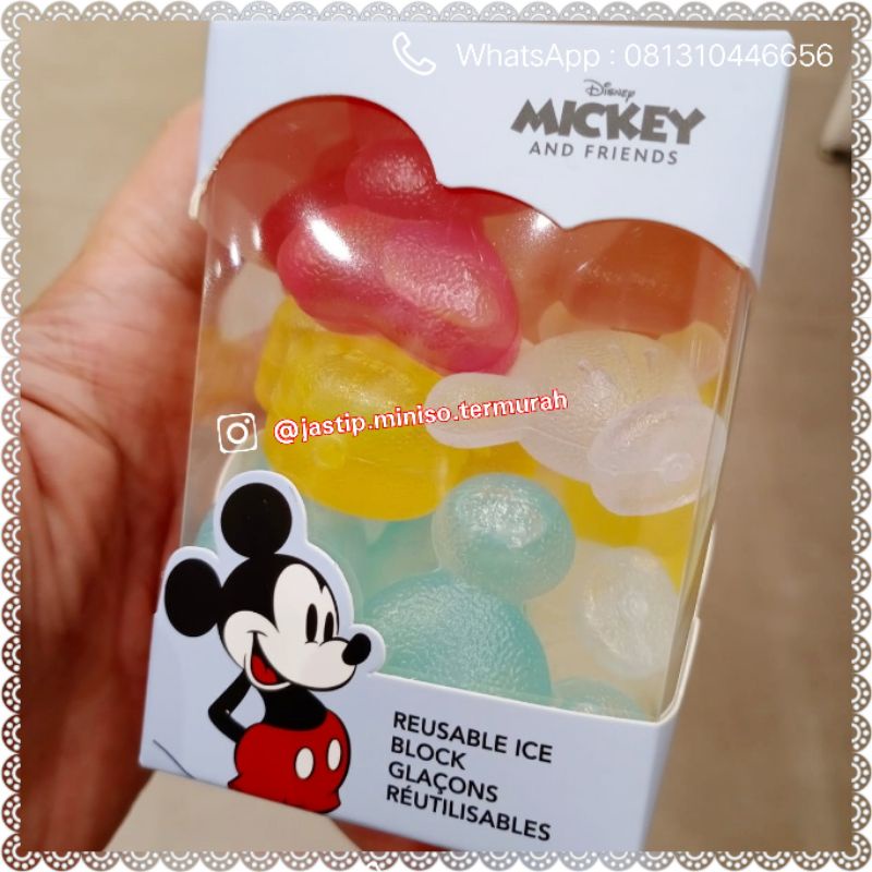 Jual MINISO ICE BLOCK REUSABLE MICKEY / ES BATU / ICE CUBE Shopee Indonesia