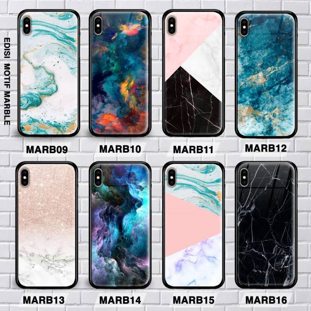 CUSTOM CASE MARBLE HONOR 9i/HONOR 9 LITE/HONOR 10 LITE/HONOR 20/HONOR 20 PRO PREMIUM KACA GLASS CASE