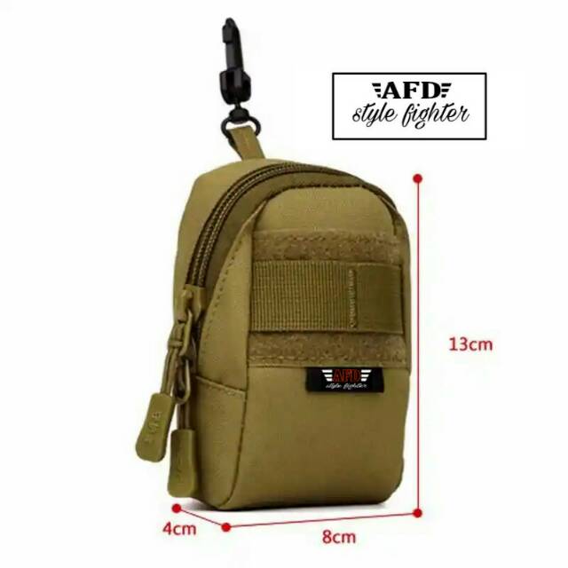 Afd af19d waistbelt tas pinggang army mini aksesoris tas ransel mutltifungsi