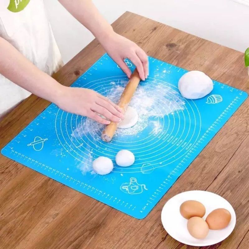 MH80ALAS ADONAN KUE ROTI SILIKON PASTRY MAT/TALENAN ADONAN TEPUNG 40*50CM/ALAS ADONAN KUE ANTI LENGKET/ALAS ADONAN KUE BAHAN SILICON...