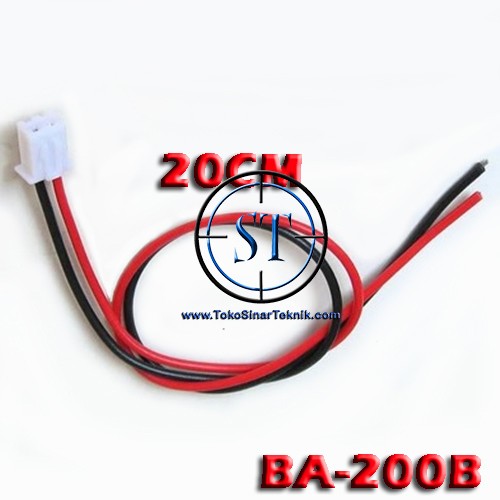 BA-200B 2Pin Kabel XH2.54 10cm + Socket