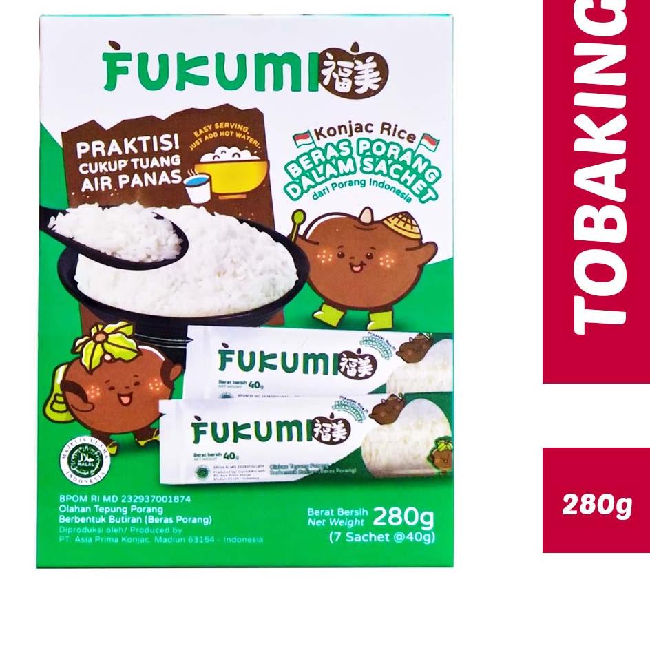 

FUKUMI Beras Porang Box Sachet 280 gr - Shirataki / Konjac Rice HALAL 이
