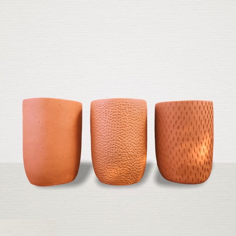 Pot Terakota Gerabah Kapsul Tinggi