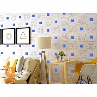 TERMURAH!!!Wallpaper 3D Foam Motif Batik Brickfoam 70cm x 70cm BISA COD