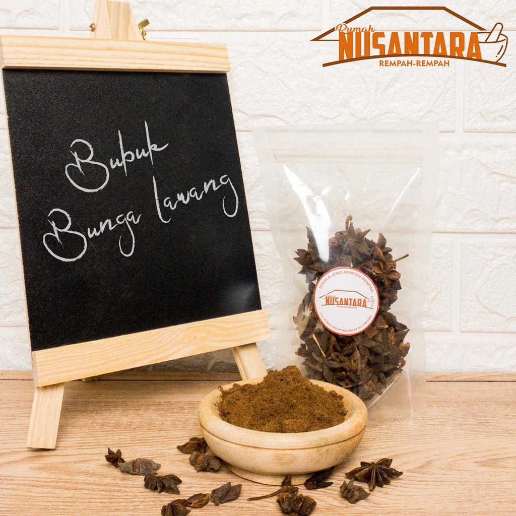 

Bubuk Serbuk Bunga Lawang Super Kembang Pekak Premium Star Anise 100gr