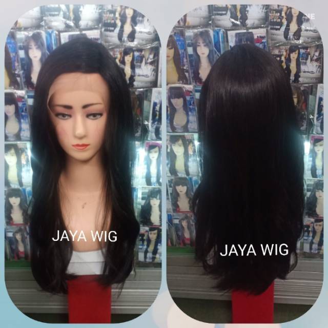 Lace Wig Panjang Rambut Palsu Wanita Panjang 50cm