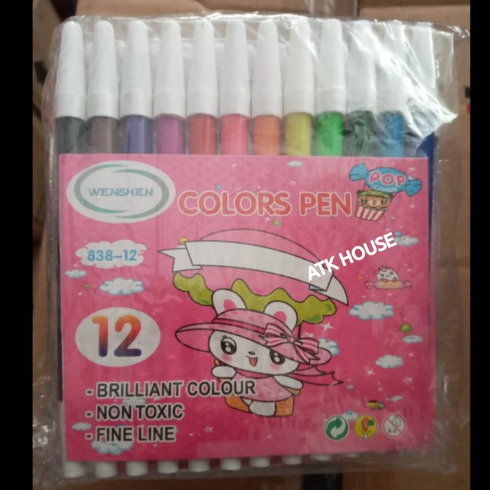 

Spidol Besar 12 Warna Murah 838/Spidol Warna Warni/Spidol 12Warna