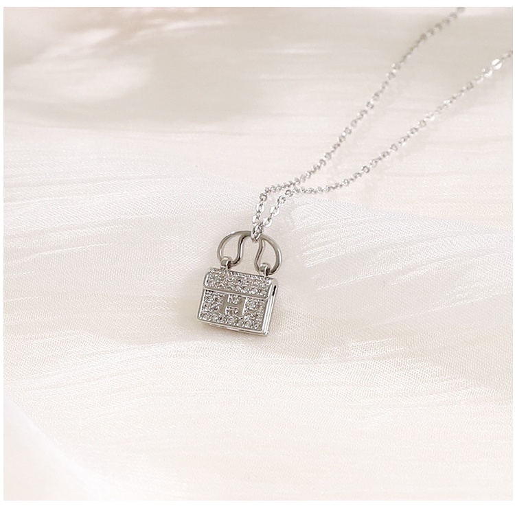 Kalung KL114 Perak / Silver S925 Premium Fashion Wanita Kalung unik Lucu Keren/ DELUNA /BB