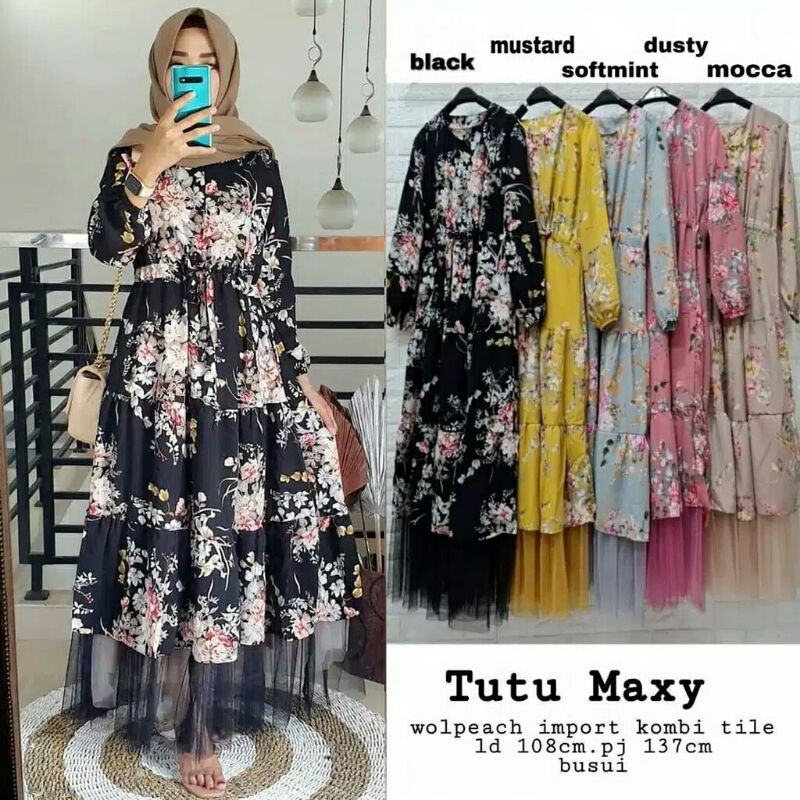gamis tutu maxy