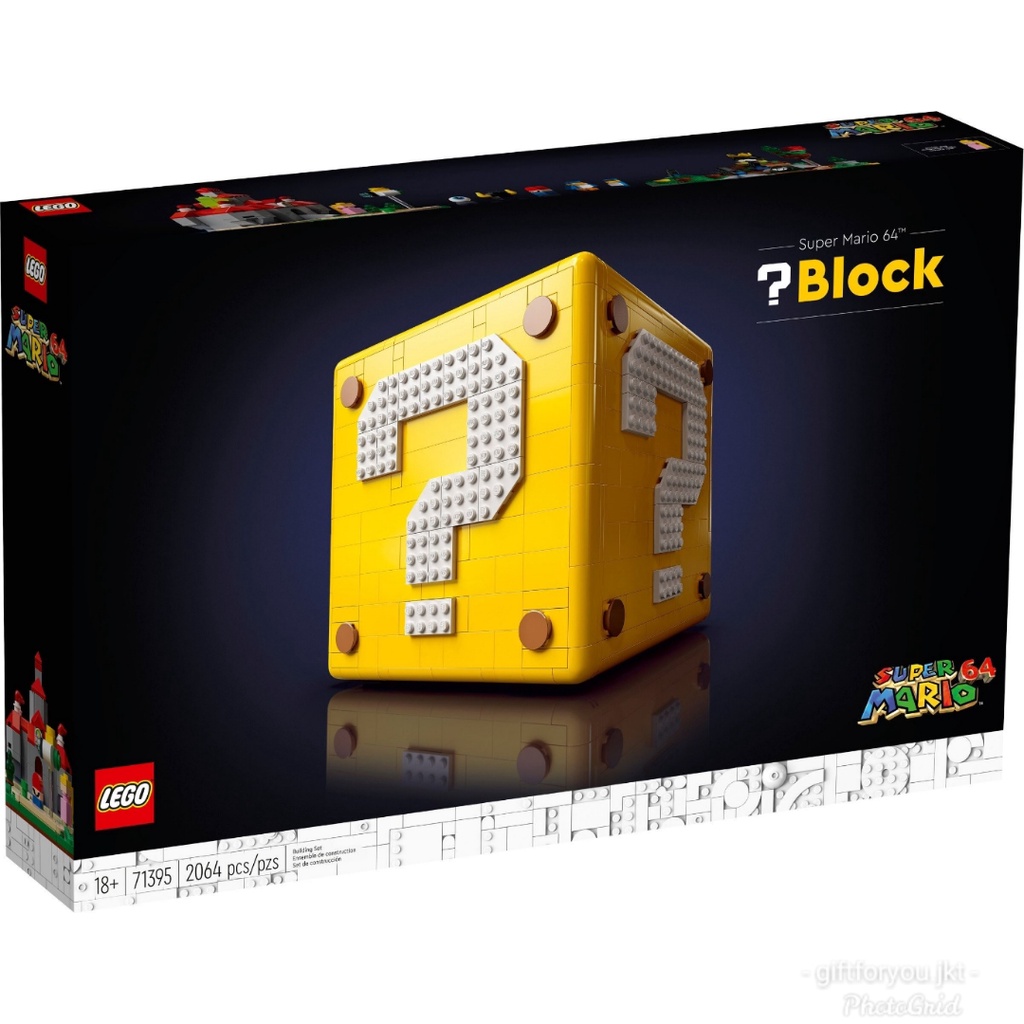 Lego 71395 Super Mario 64 Question Mark Block Mainan Anak Bricks Figure Toy Game Collection Koleksi 