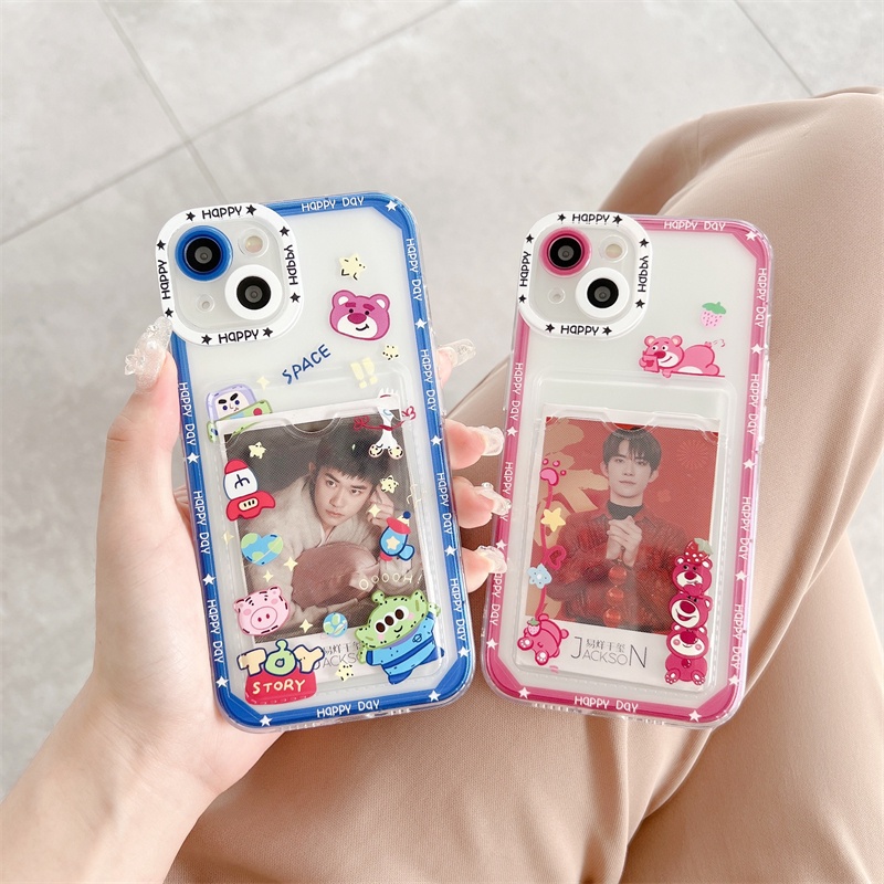 Soft Case Pelindung Anti Jatuh Motif Kartun Untuk iPhone 14 13 12 Pro MAX 11 X XR XS MAX 7 8 Plus