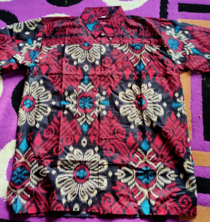 Kemeja Batik Semi Sutra Shyntetic Premium Exclusive Puring Istimewa Bahu Pakai Busa