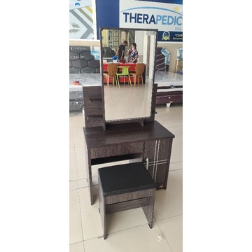 [PEKANBARU FREE ONGKIR] Meja Rias Petak Sliding Hitam