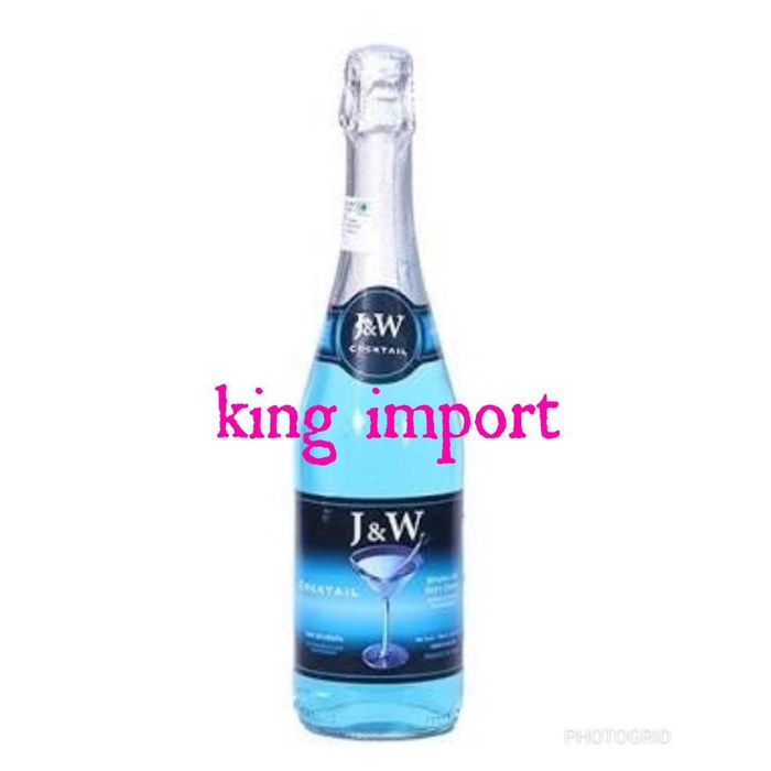 

J&W JW SPARKLING DRINK BLUE COCKTAIL 750ML MINUMAN RASA