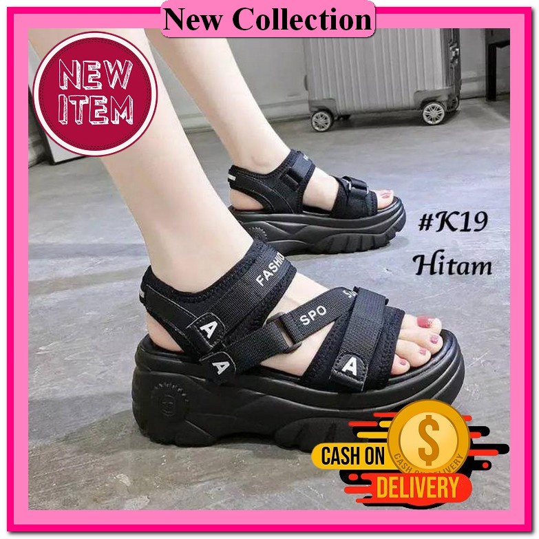 Sandal Sendal Wedges Wanita Import Weges Widges Slop Wanita Cewek Sandal Wijes Wanita Kondangan Wage