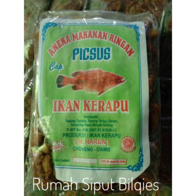 

PICSUS IKAN TERMURAH / KERAPU / MAKRONI PEDAS/ MAKANAN RINGAN 20PCS