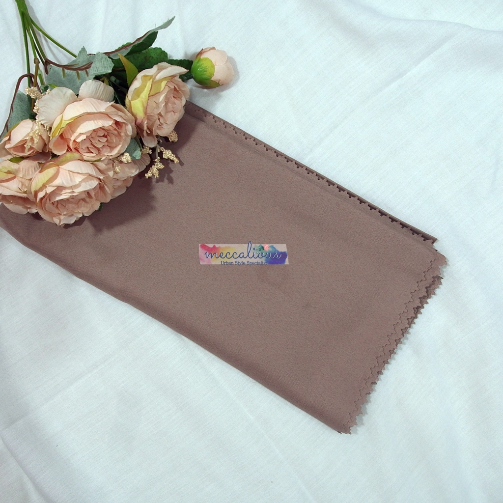 Jilbab Segi Empat Azara Voal Syari 130 x 130 Oskara  Miracle Jumbo Laser Cut-Coffee