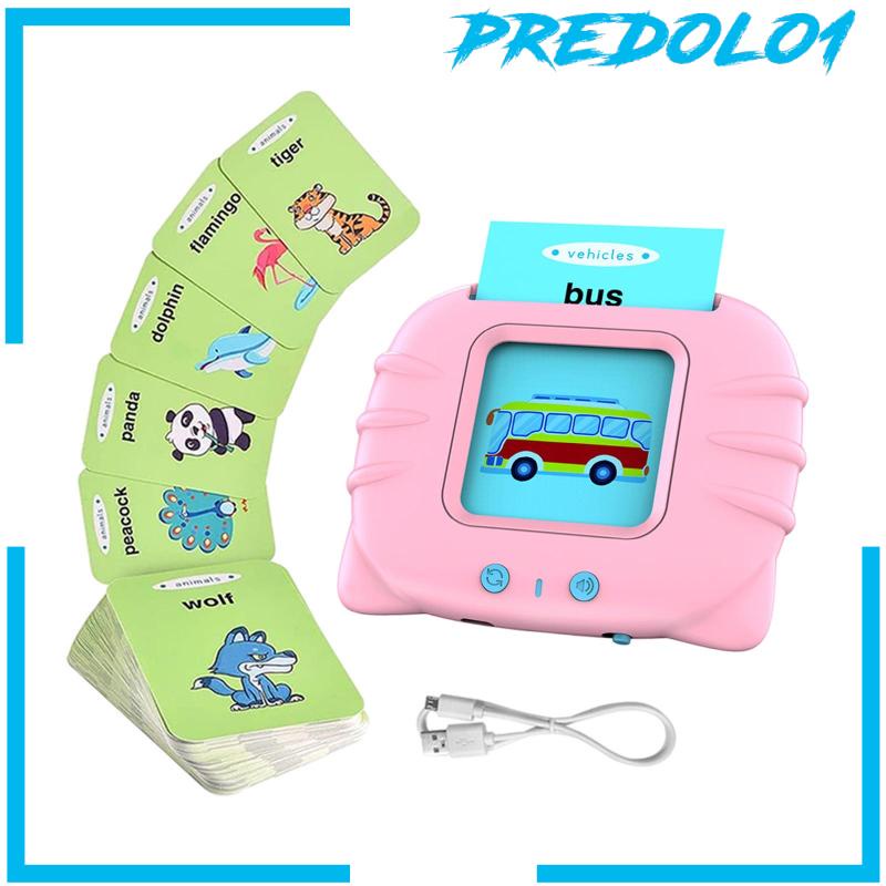 [PREDOLO1] 224Pcs Flash Cards Education Machine Sight Words Talking Toys for Age 2-6