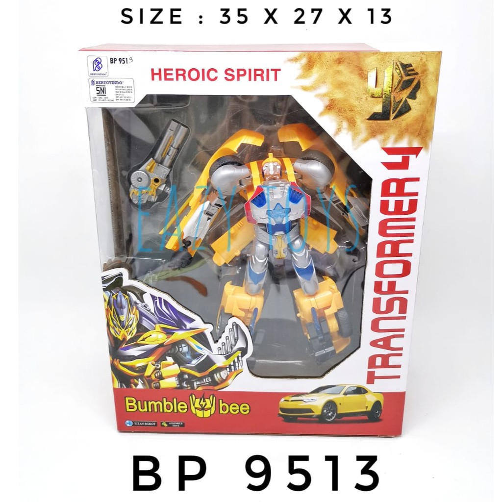 ROBOT TRANSFORMER BUMBLEBEE / OPTIMUS PRIME / MAINAN ROBOT TRANSFORMERS BP9512/9513