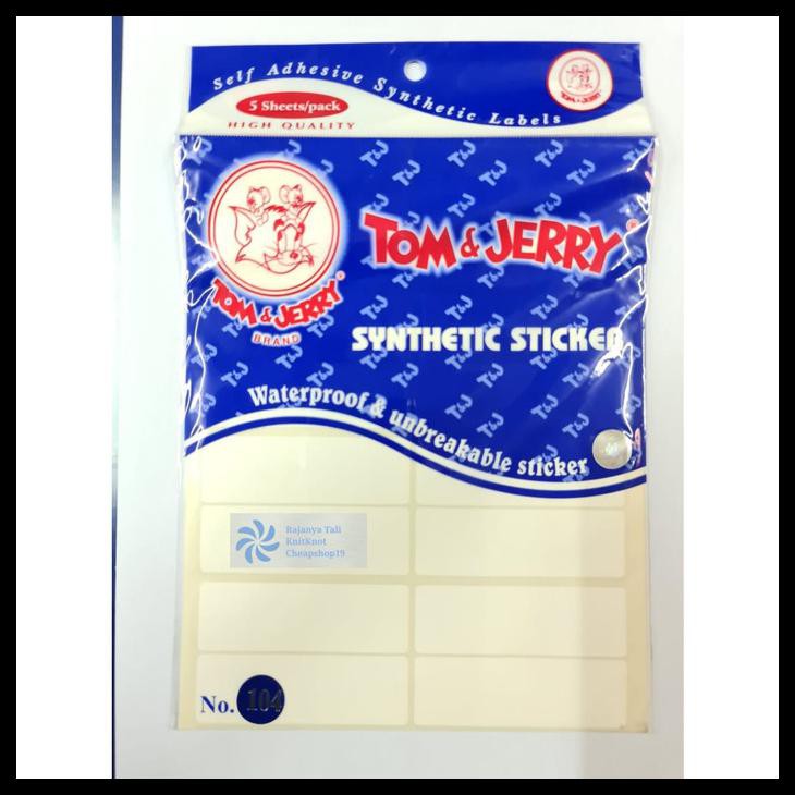 

Tom Jerry Waterproof 104 Anti Air Synthetic Sticker