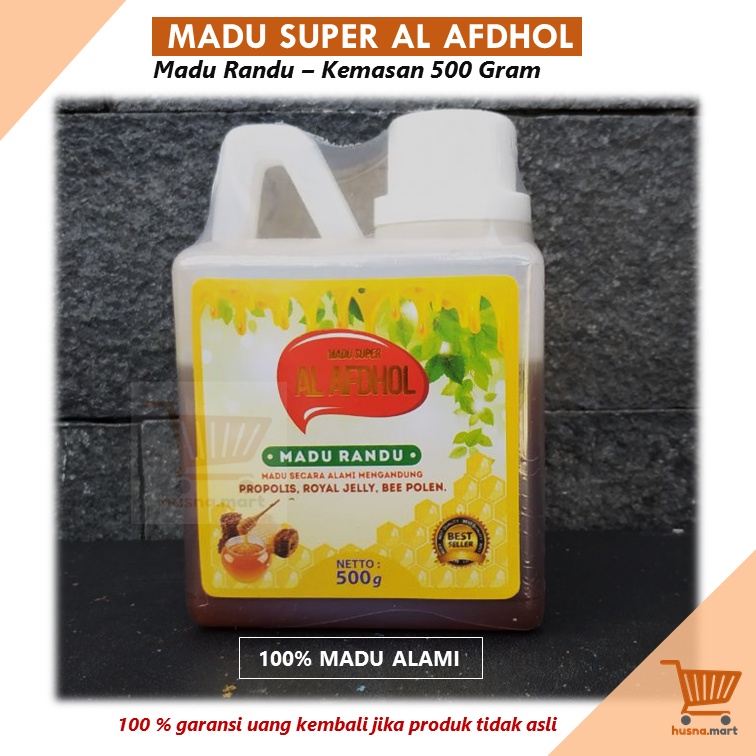 Madu Randu Super Al Afdhol  Asli - Kemasan 500 Gram