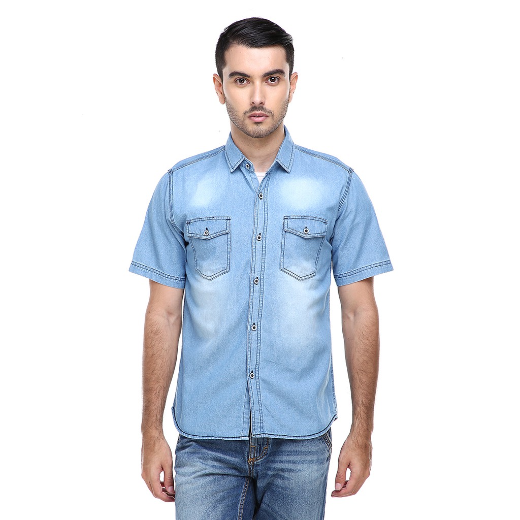 short denim shirts