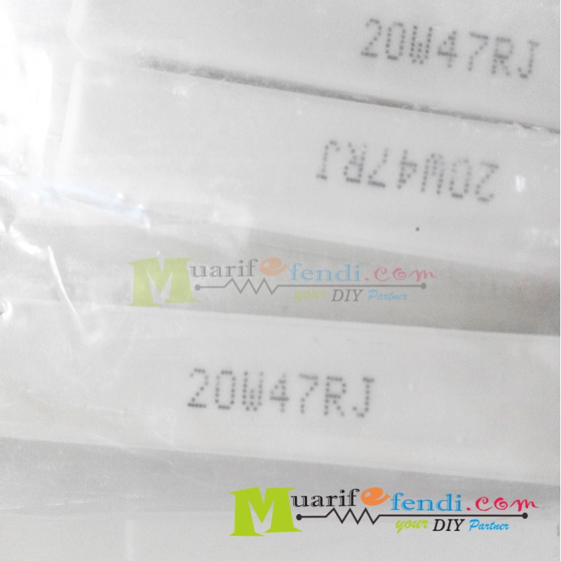Resistor kapur 47ohm 20watt