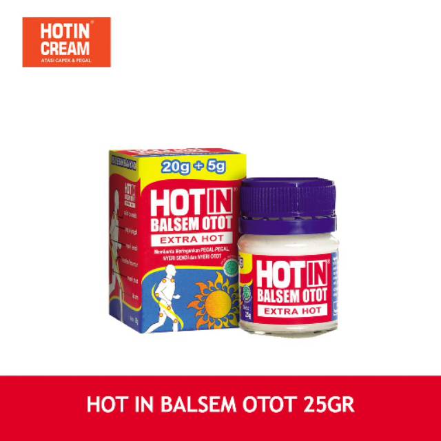 BALSEM OTOT HOT IN ~ EXTRA HOT 20gr + 5 gr / Balsem Hot In Otot Extra Hot 20gr + 5gr/ hot in cream