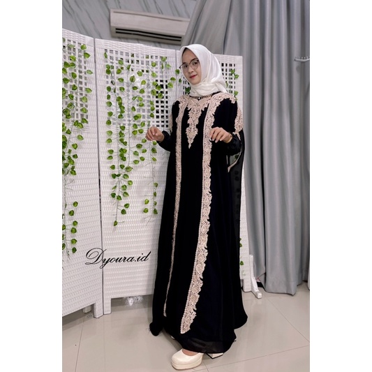 (READY LANGSUNG KIRIM) KAFTAN MUSLIM ORIGINAL TERBARU MAHERA SELENA PESTA BY MAKARIM