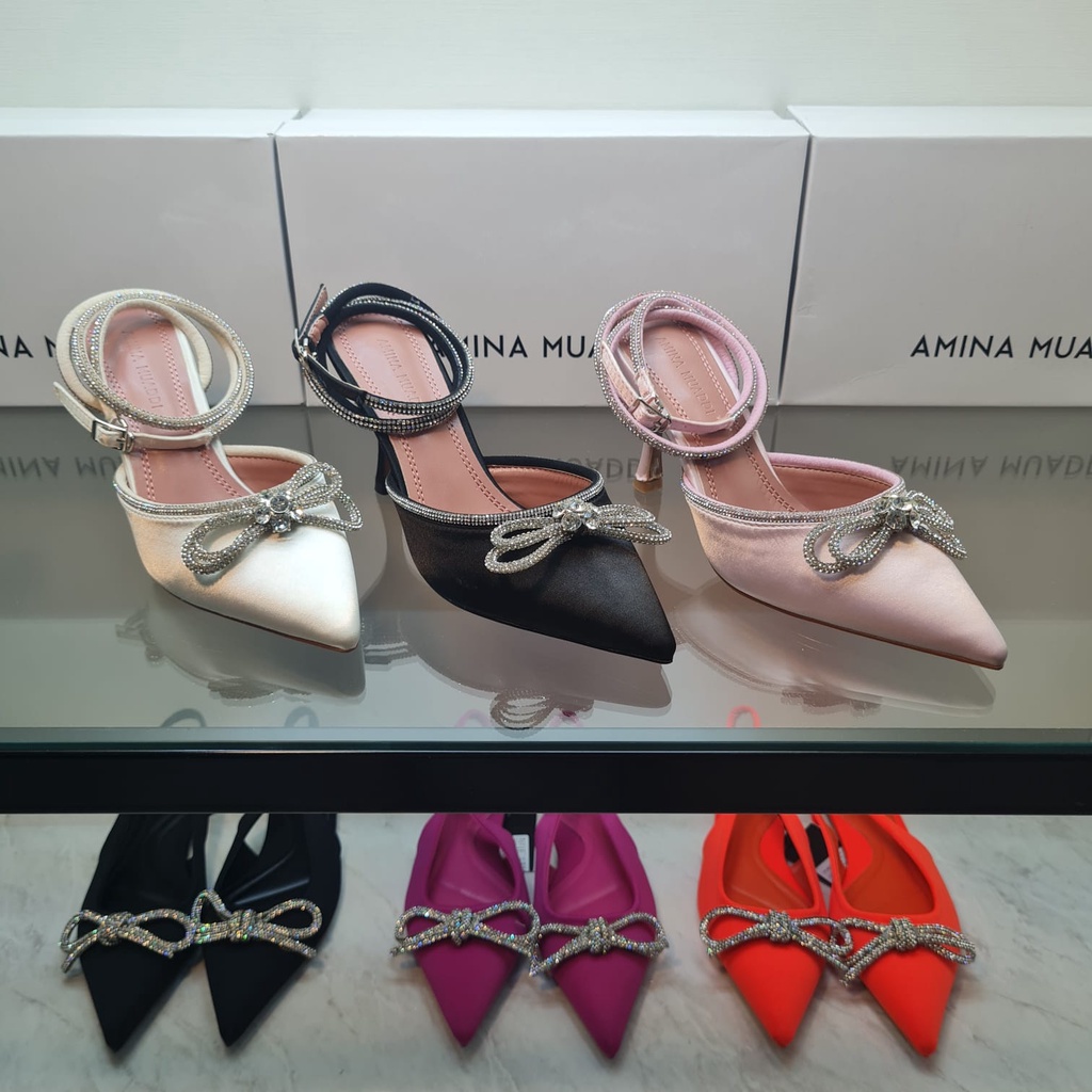 [ NEW ]Amina Muaddi 755- SNR Heels 9cm