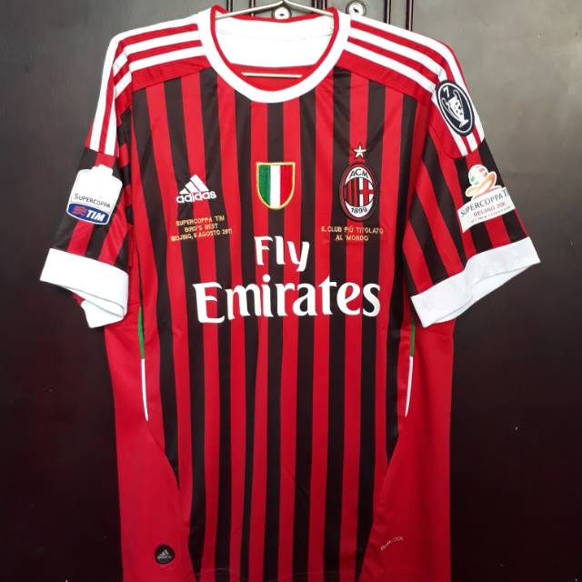 Jersey Milan home 2011 final piala super italia
