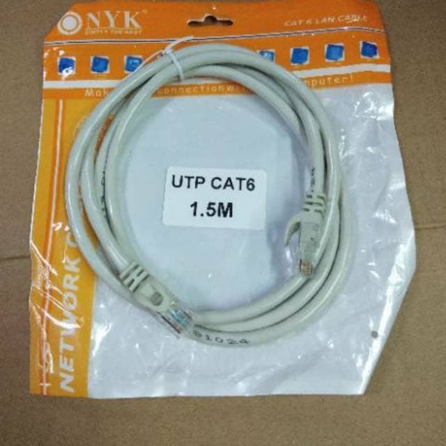 Nyk Kabel LAN 1,5Meter Cat6 / Kabel Internet 1,5Meter RJ45 Cat6