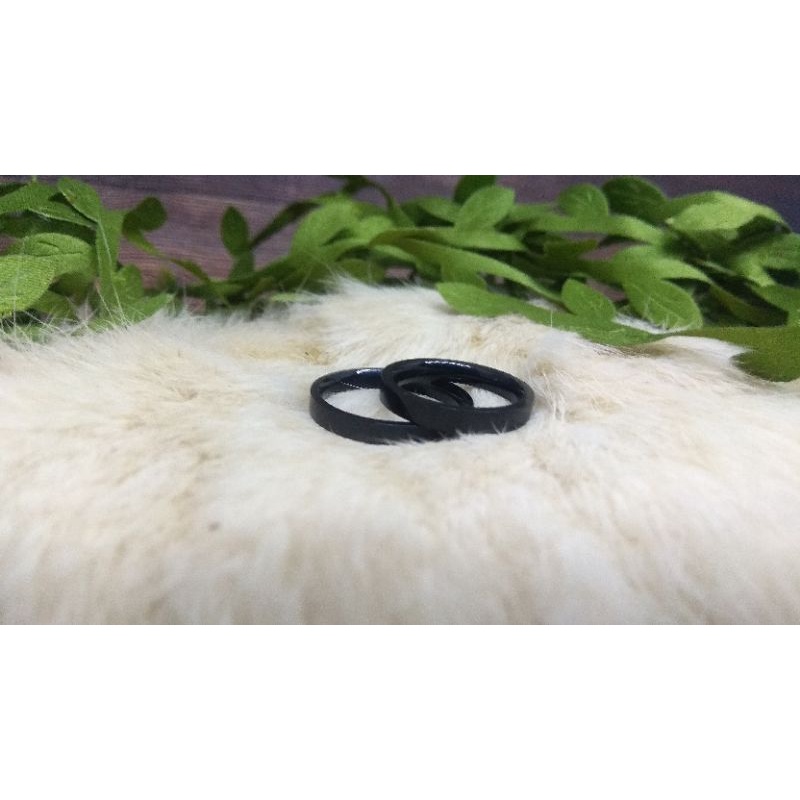 cincin couple titanium hitam