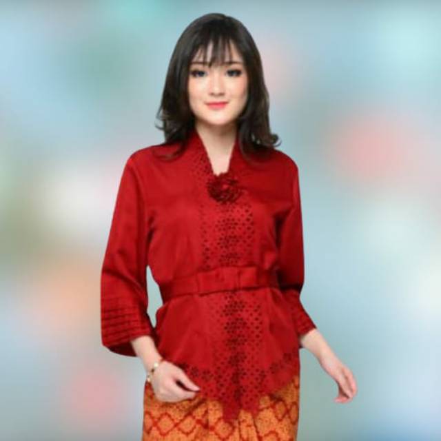 Kebaya Encim Modern Laser Lipat Jasmine Cut Good Quality Promo