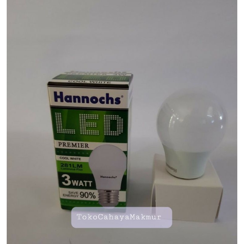 Lampu LED Premier 3w 3watt Hannochs Hemat Energy