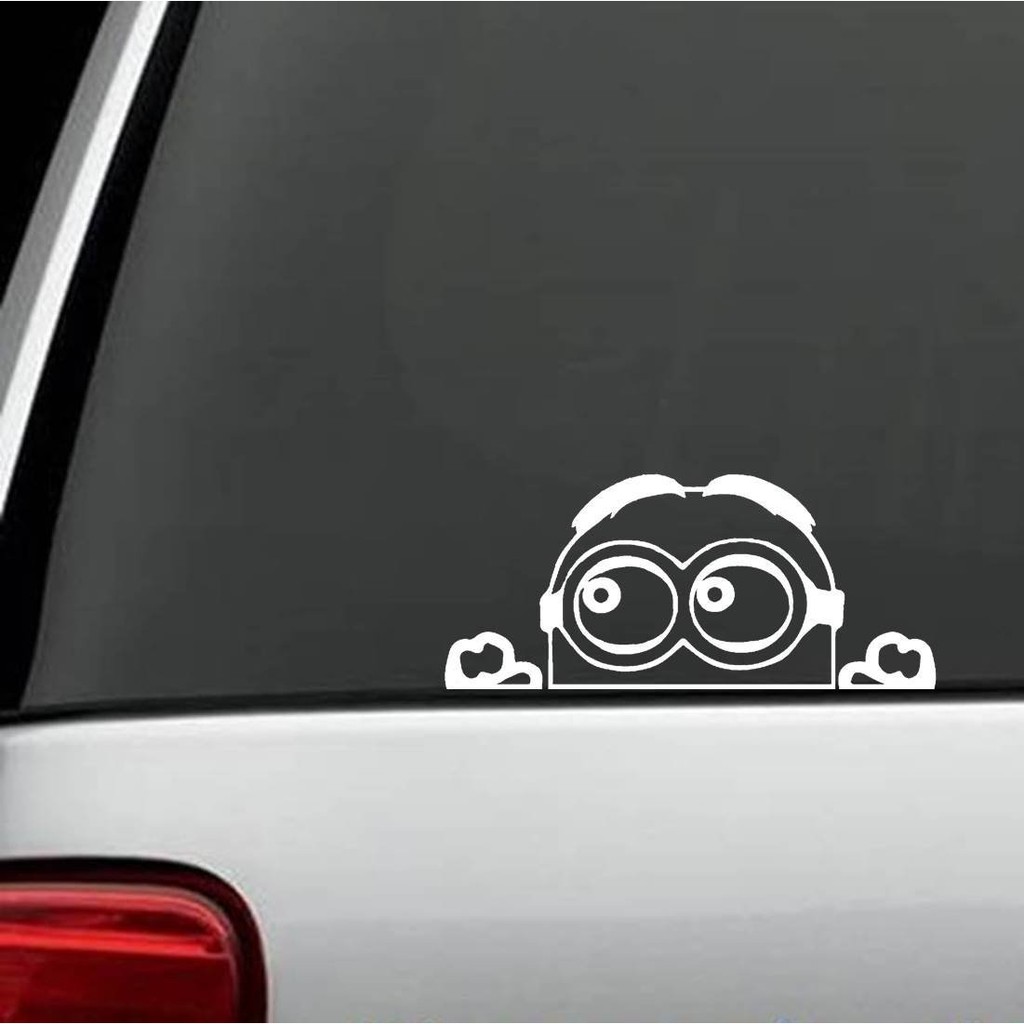 Sticker Stiker Mobil Motor Happy Family Edisi Minion Shopee